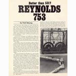 <-- Bicycling Magazine 03-1976 --> Better Than 531? Reynolds 753