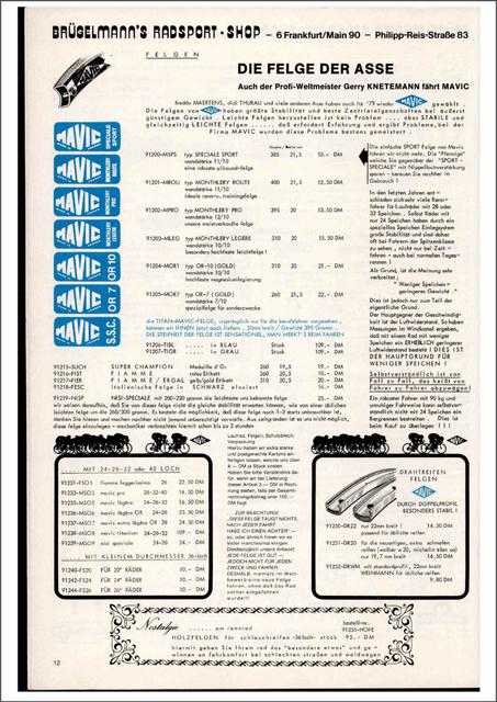 Brügelmann catalog (1979)