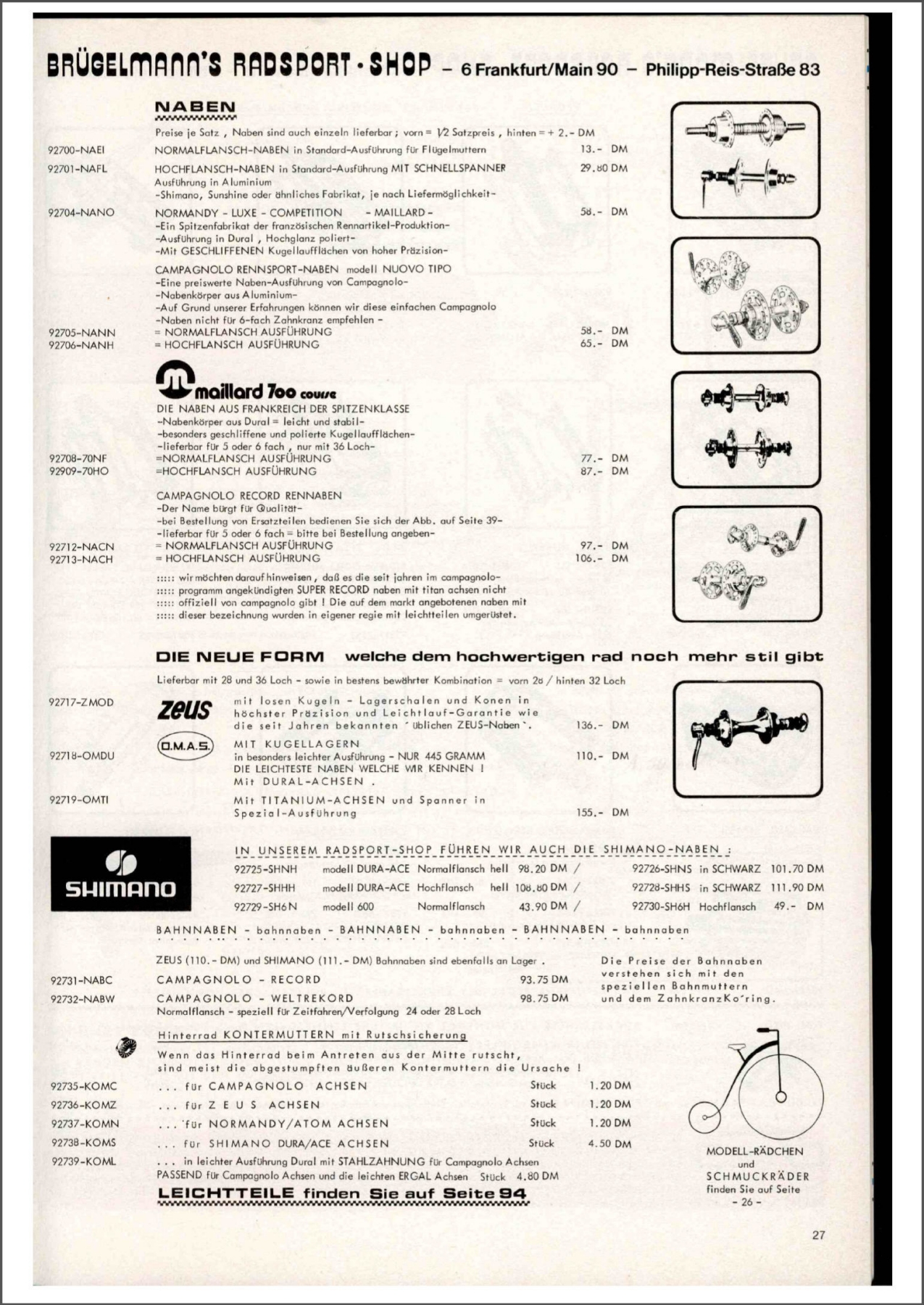 Brügelmann catalog (1979)