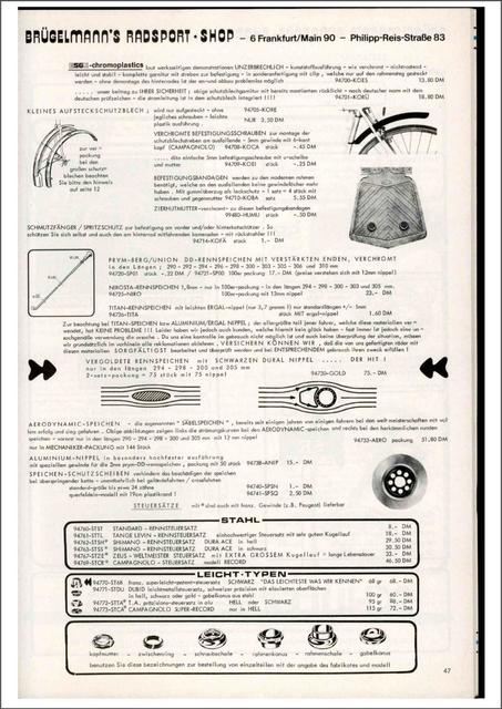 Brügelmann catalog (1979)