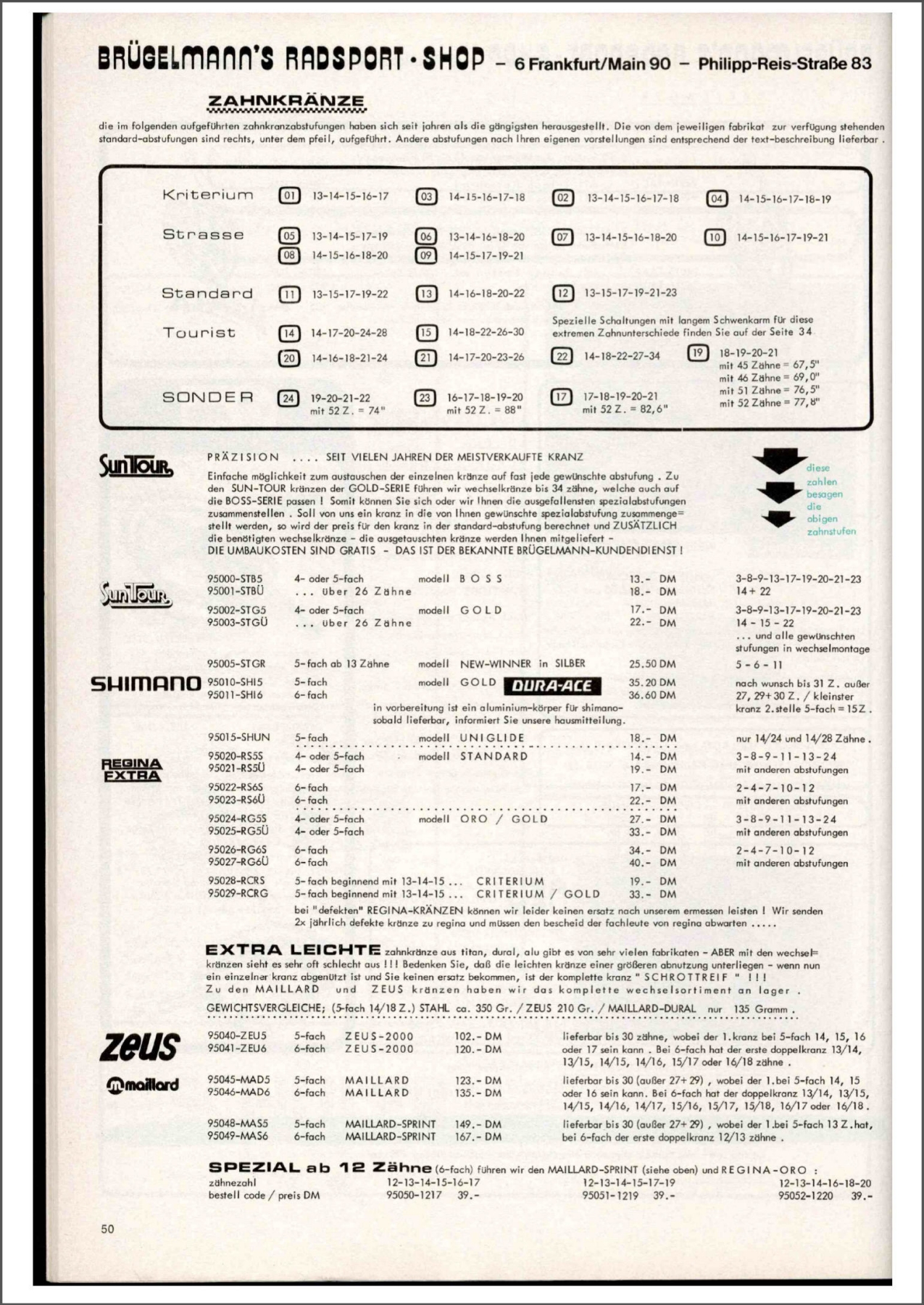 Brügelmann catalog (1979)