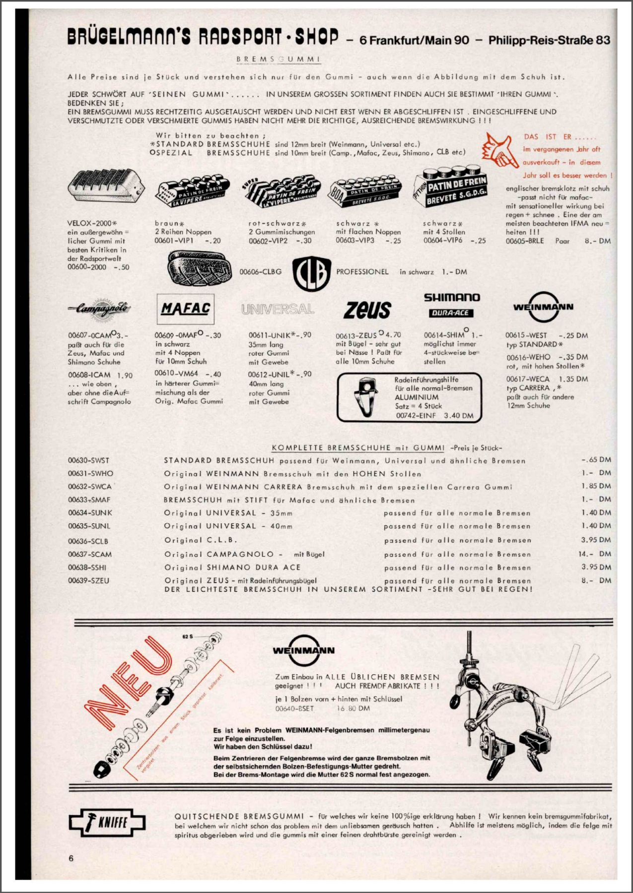 Brügelmann catalog (1980)