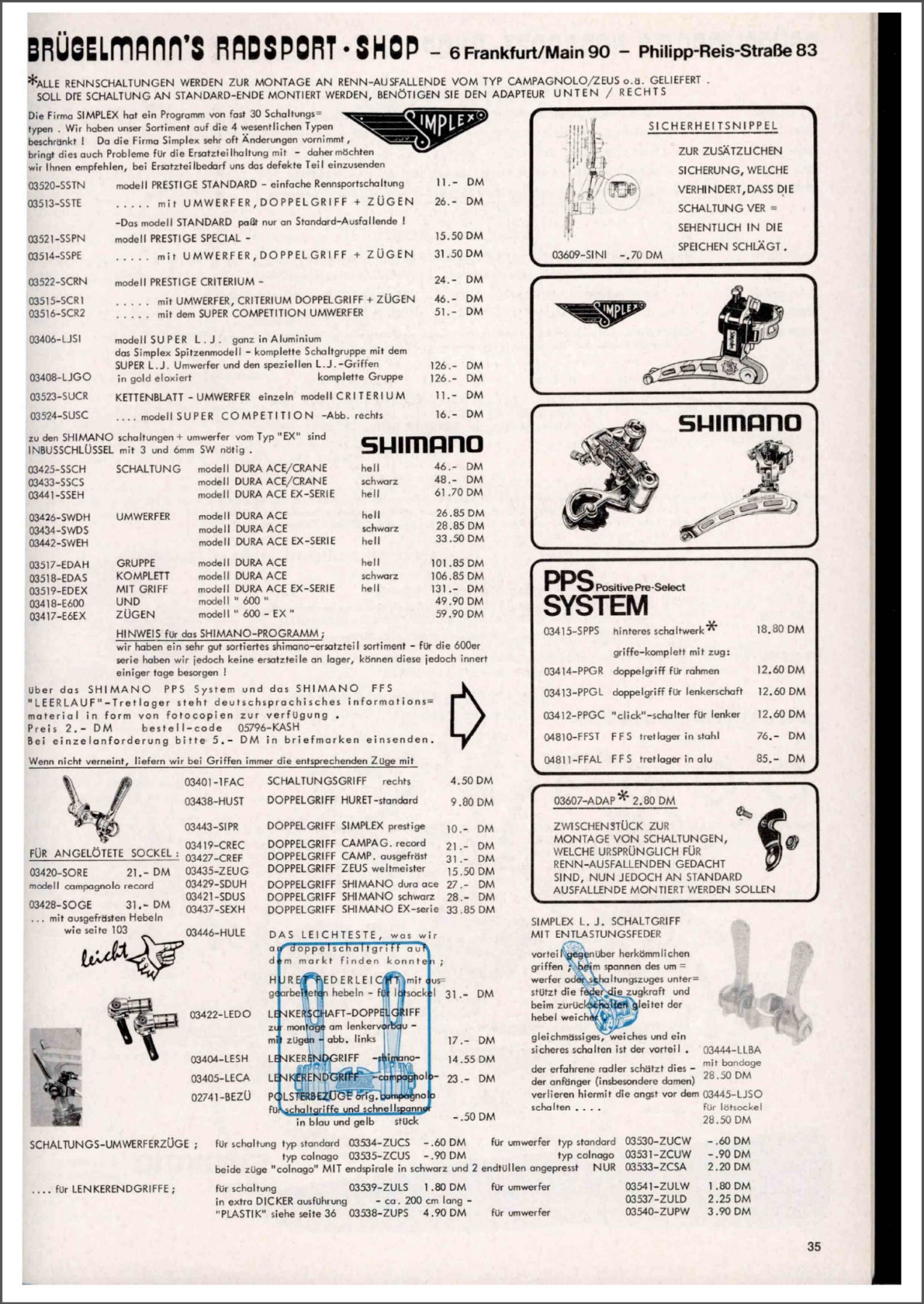 Brügelmann catalog (1980)