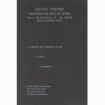 Detto Pietro catalog (1970's)