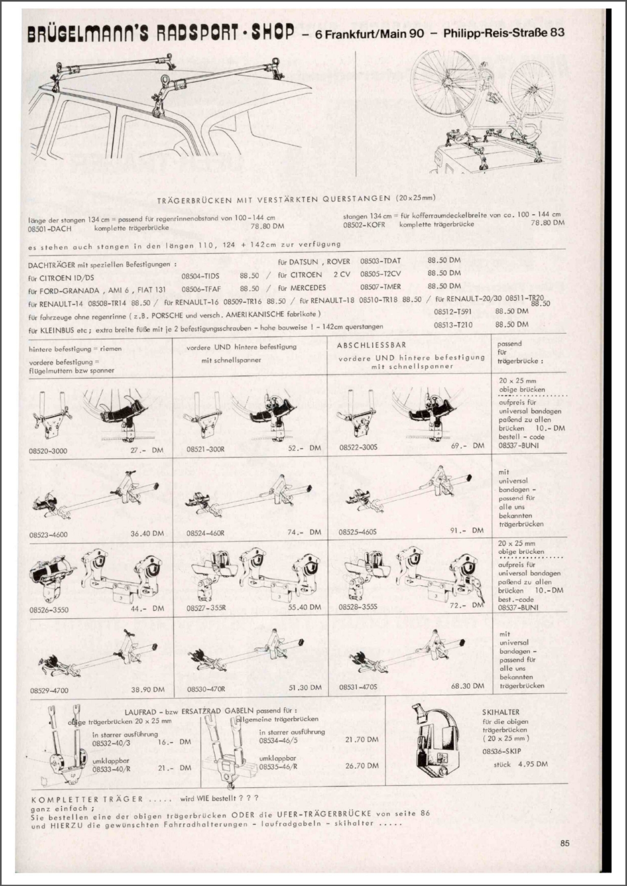 Brügelmann catalog (1980)