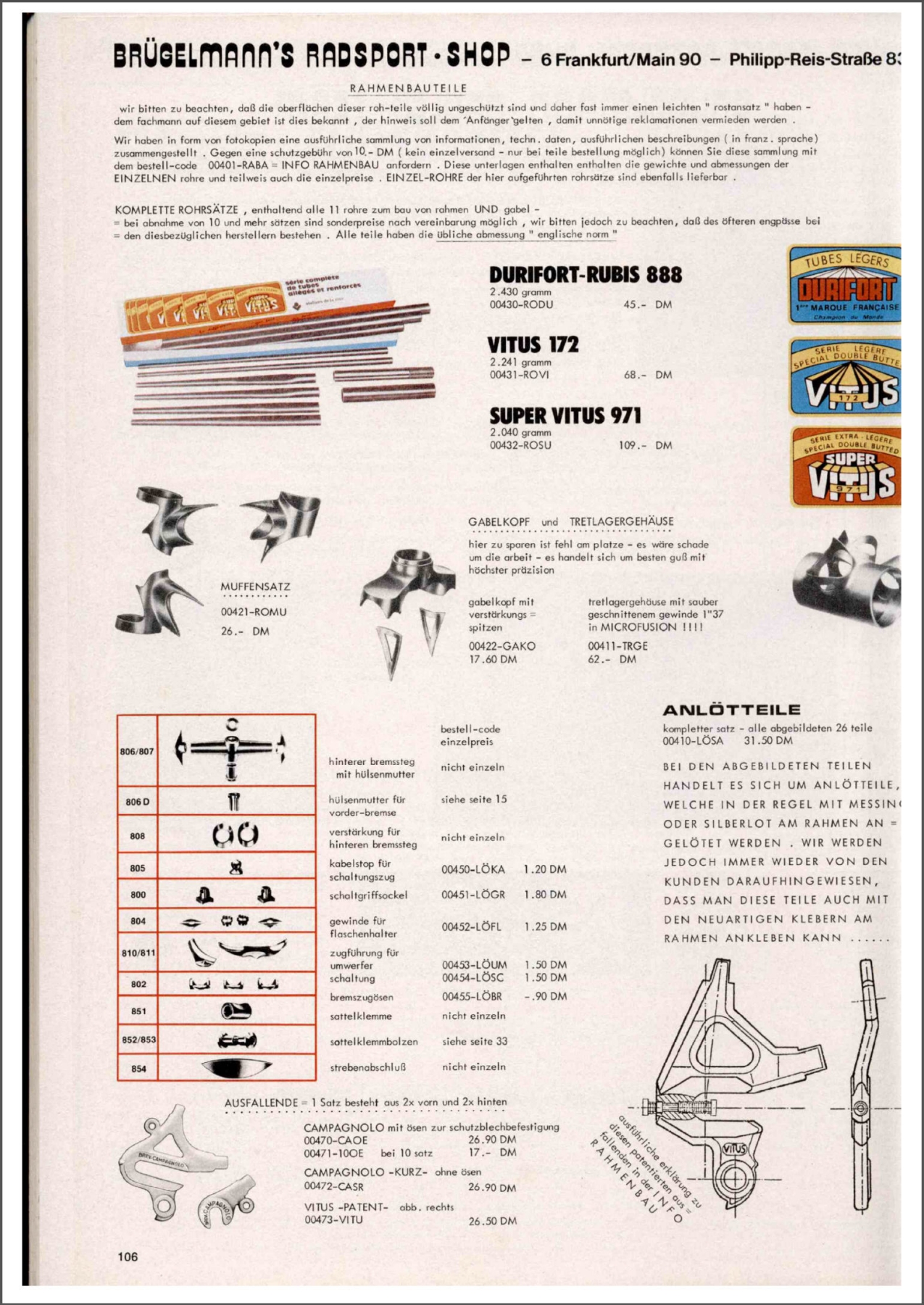 Brügelmann catalog (1980)