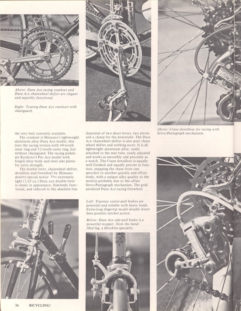 <------ Bicycling Magazine 06-1973 ------> Hetchin's Racing / Touring