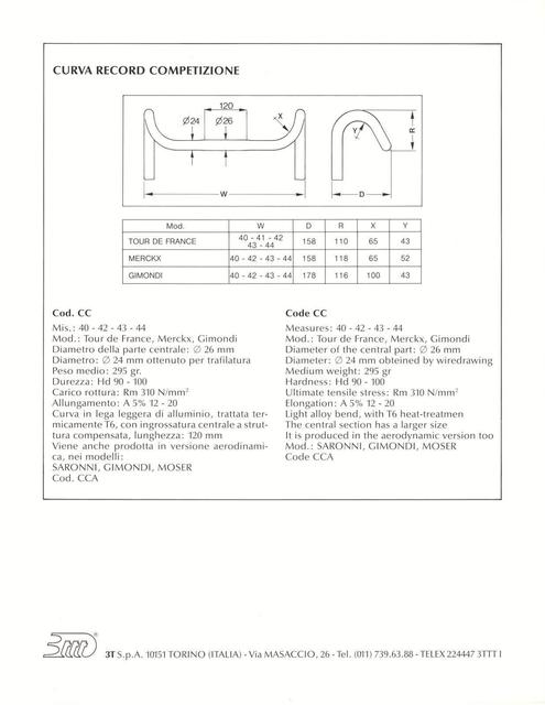 3ttt catalog - Product Sheets (1986)