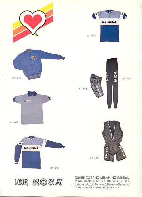 De Rosa catalog (1984)
