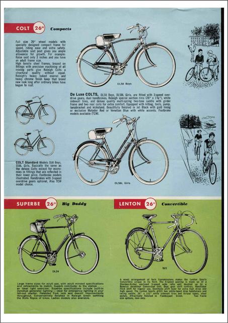 Raleigh catalog (1962)