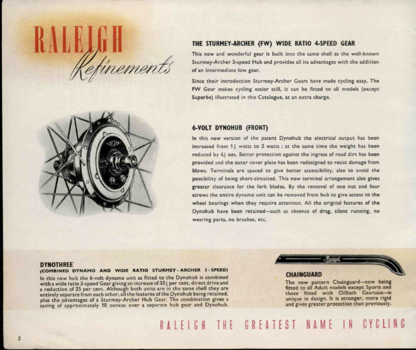 Raleigh catalog (1946)