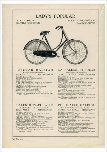Raleigh catalog (1928)