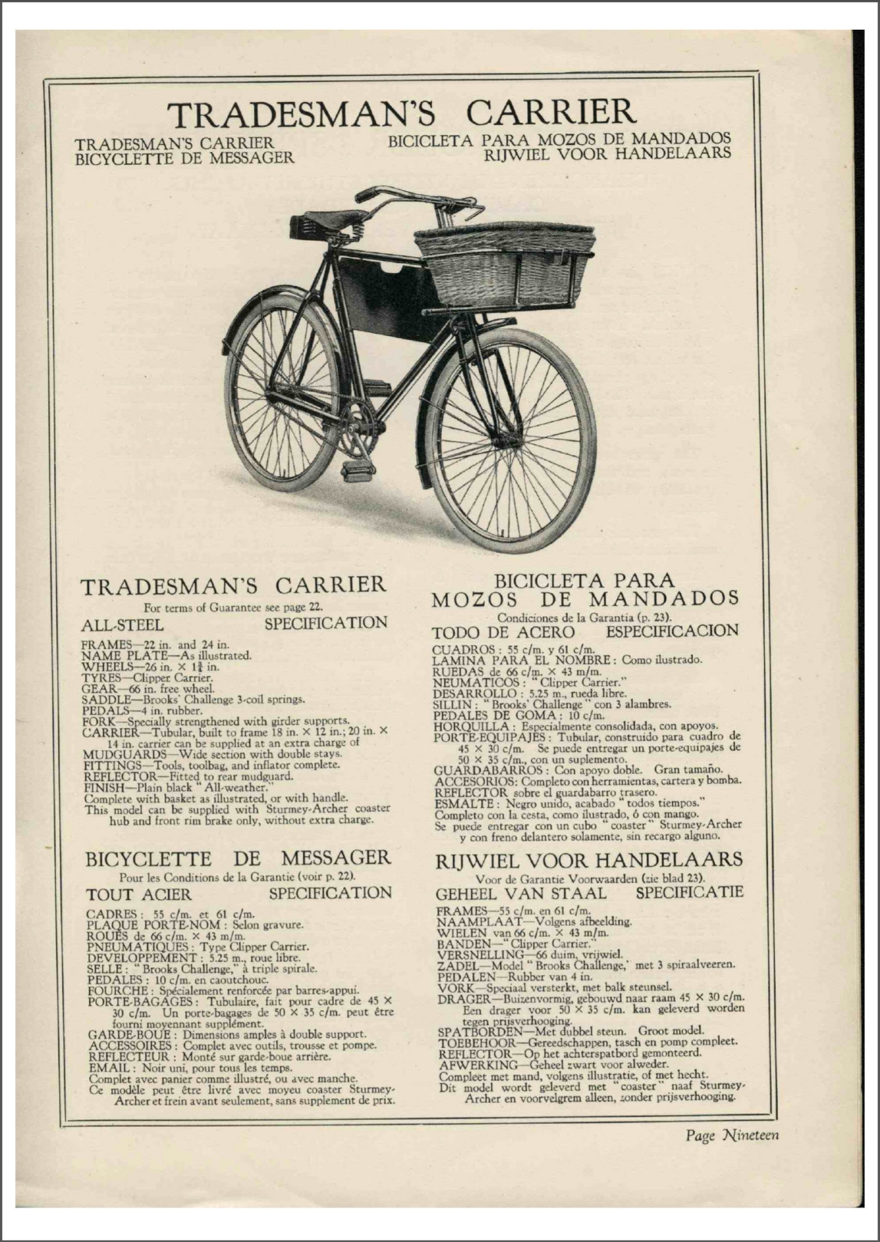 Raleigh catalog (1928)