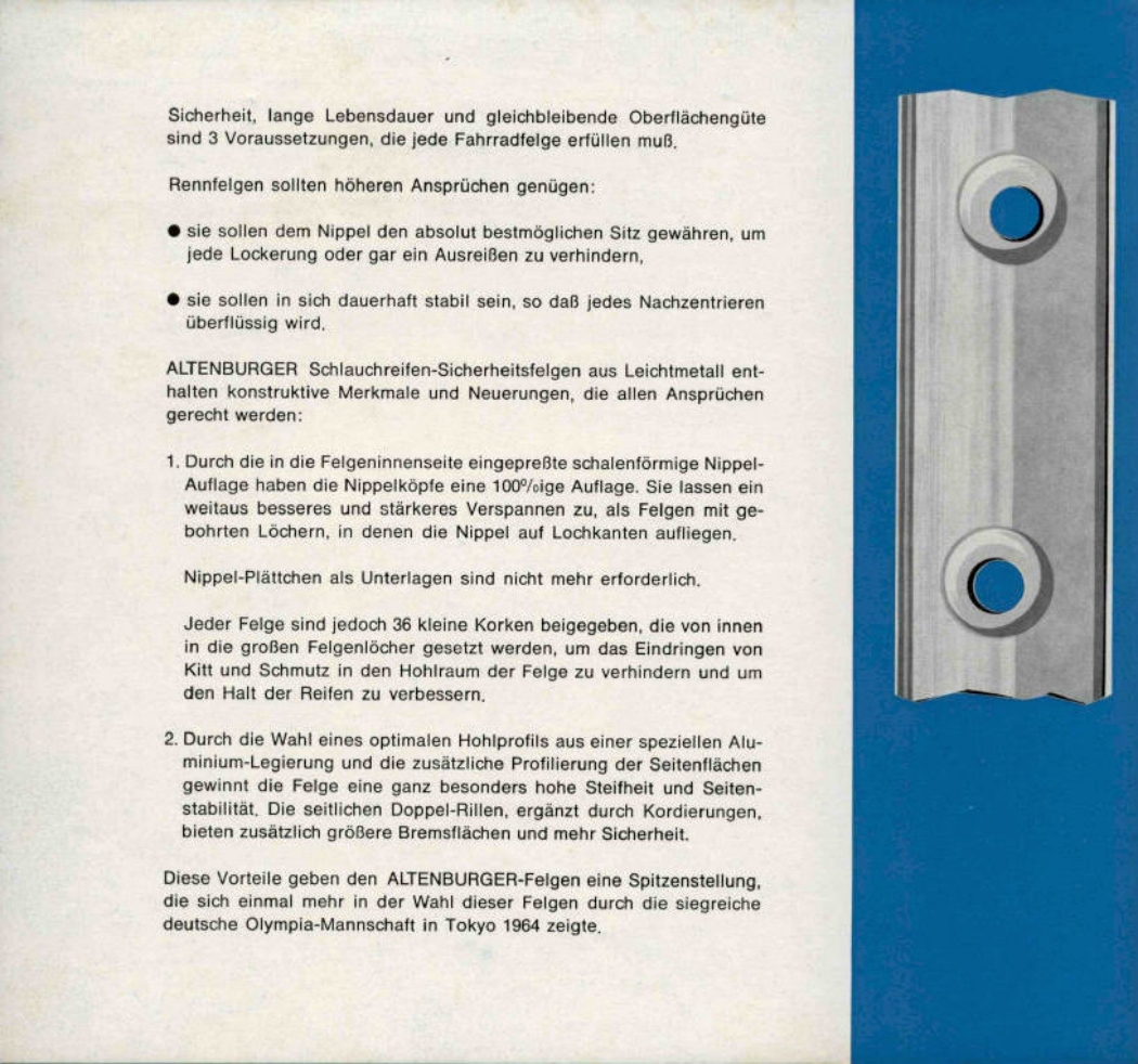 Altenburger rim brochure (1965)