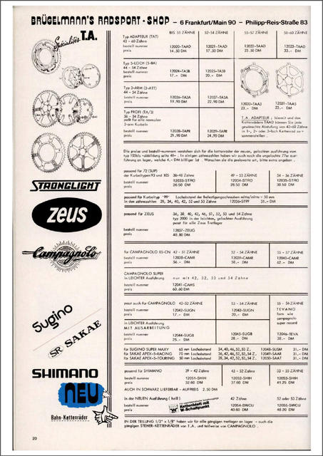 Brügelmann catalog (1981)