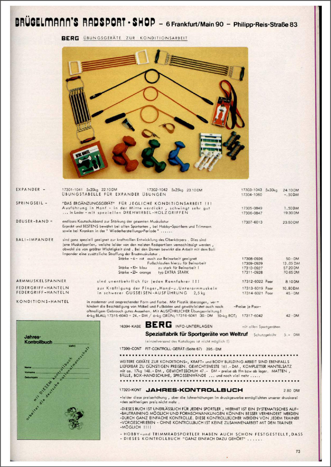 Brügelmann catalog (1981)