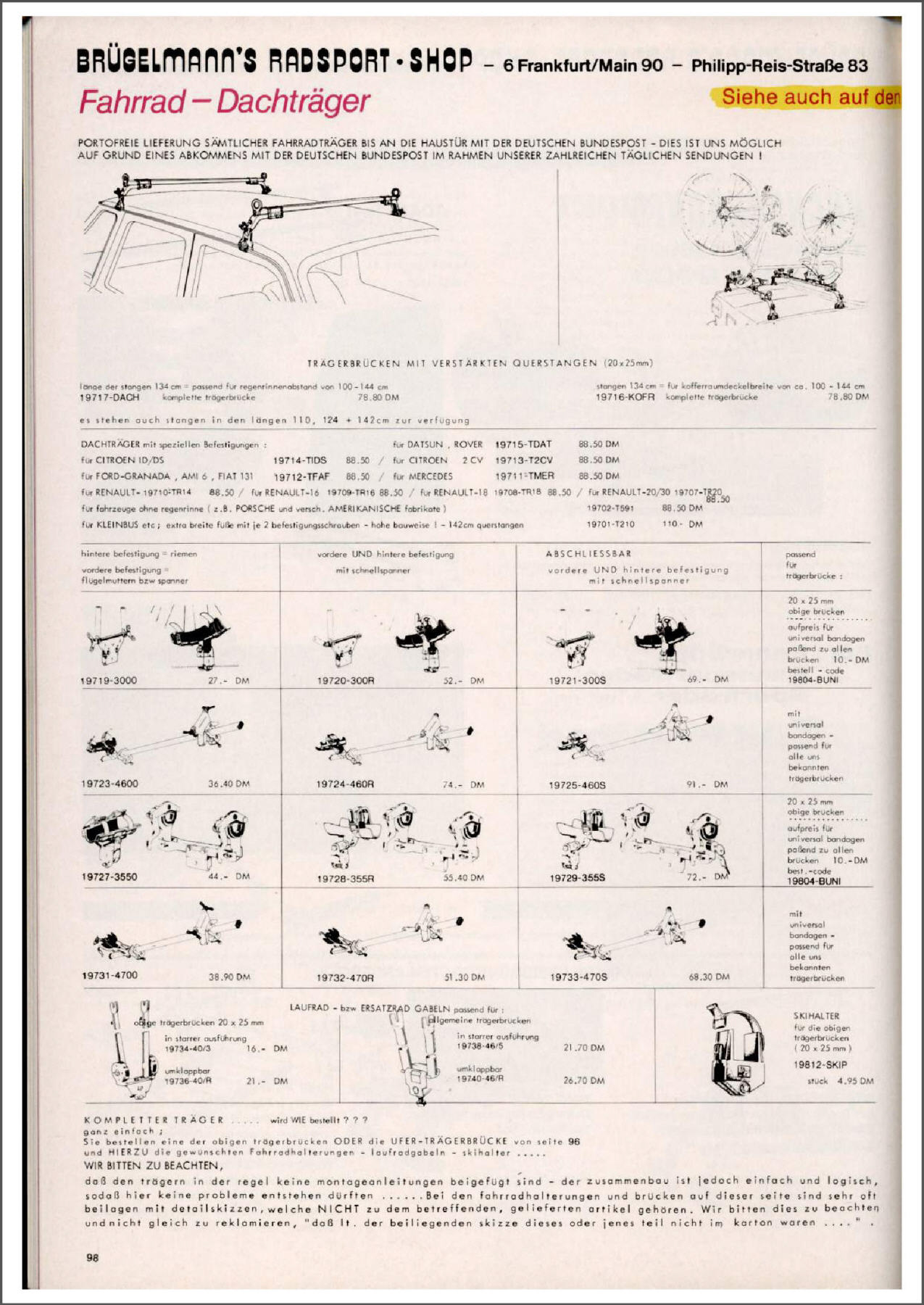 Brügelmann catalog (1981)