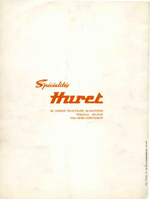 Huret catalog (1970)