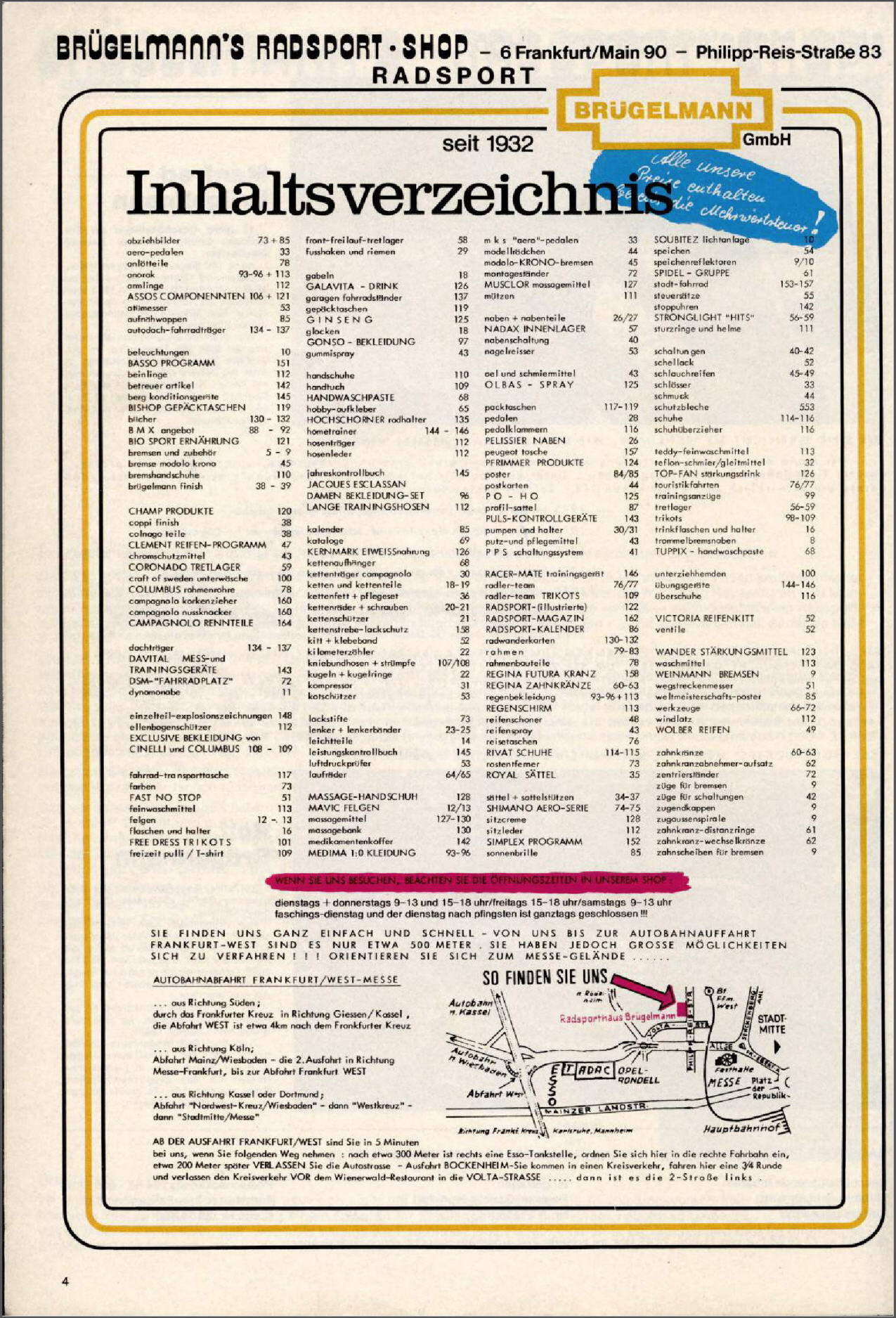 Brügelmann catalog (1982)