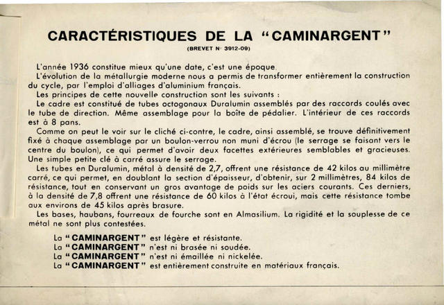 Caminargent catalog (1936)