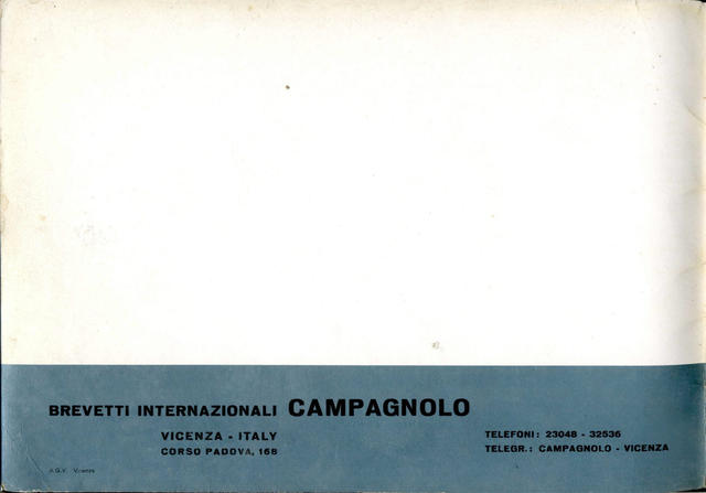 Campagnolo catalog # 14 (1960)