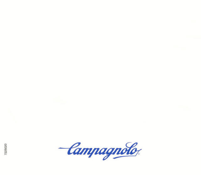 Campagnolo Record rear derailleur instructions (1987)