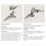 Campagnolo Record front derailleur instructions (1987)