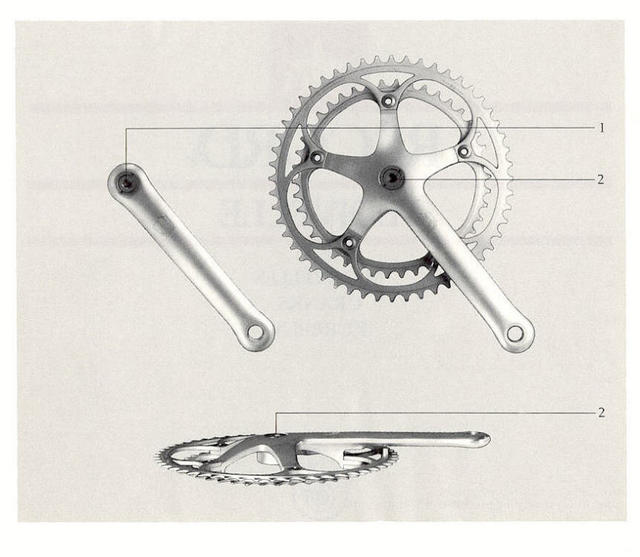 Campagnolo Record crankset instructions (1987)