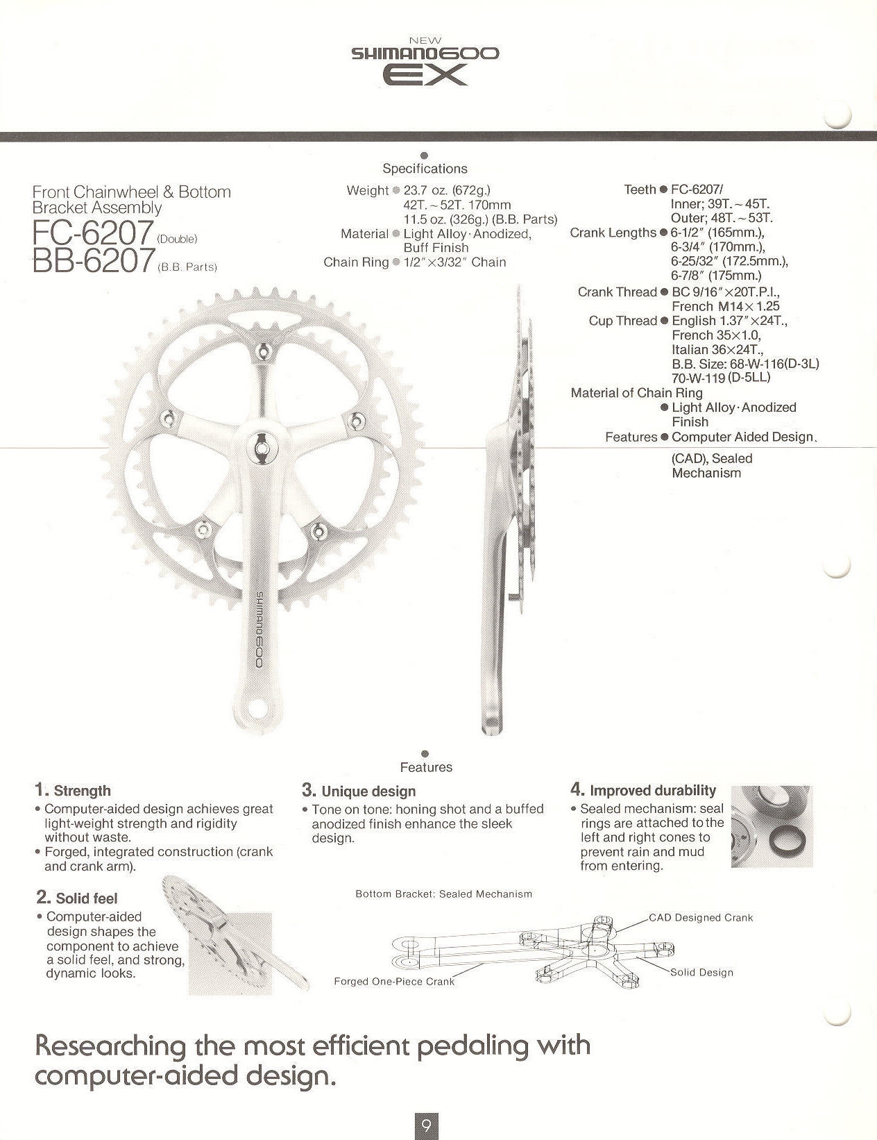 Shimano 600 EX catalog  (11-1983)