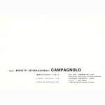 Campagnolo catalog # 16 - supplement (11-1971)