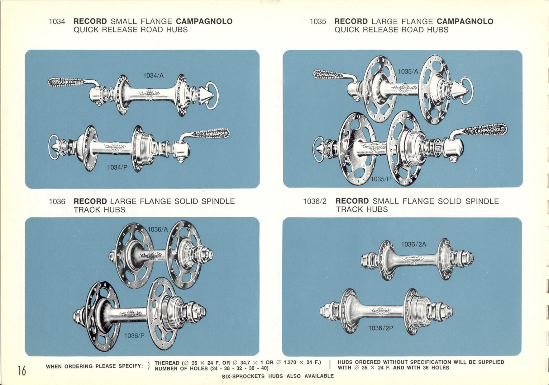 Campagnolo catalog # 16 (1968)