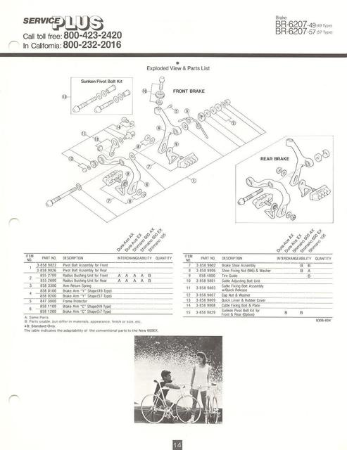 Shimano 600 EX catalog  (11-1983)