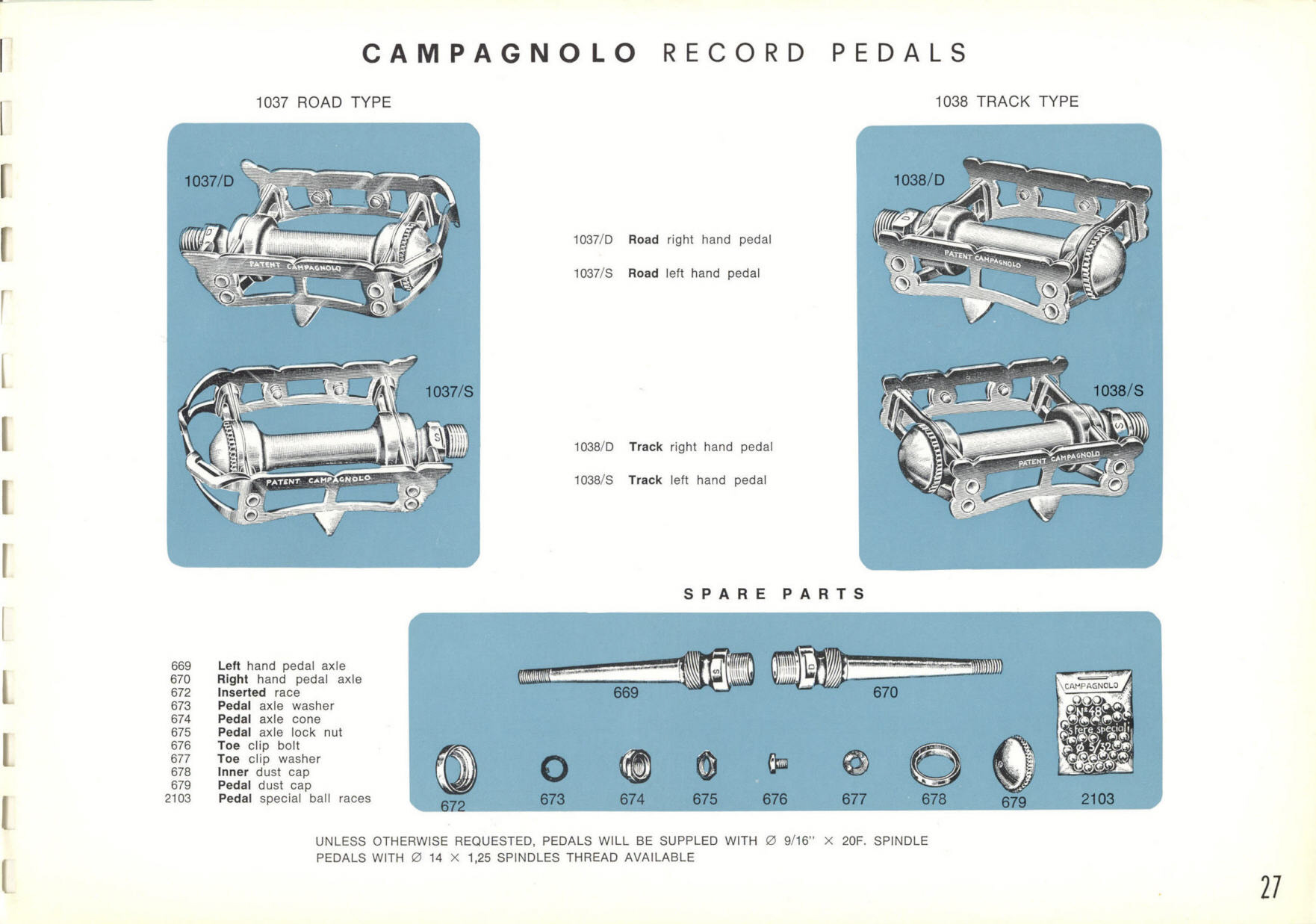 Campagnolo catalog # 16 (1968)