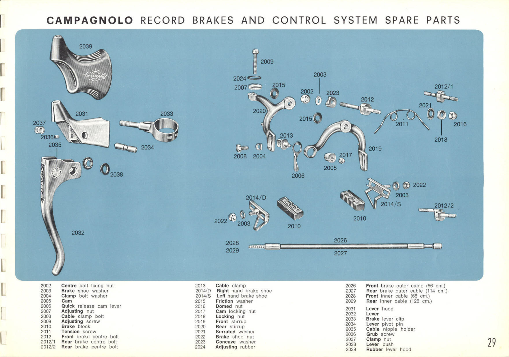 Campagnolo catalog # 16 (1968)