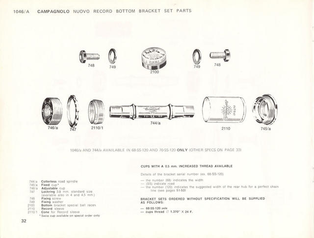 Campagnolo catalog # 17a (1975)