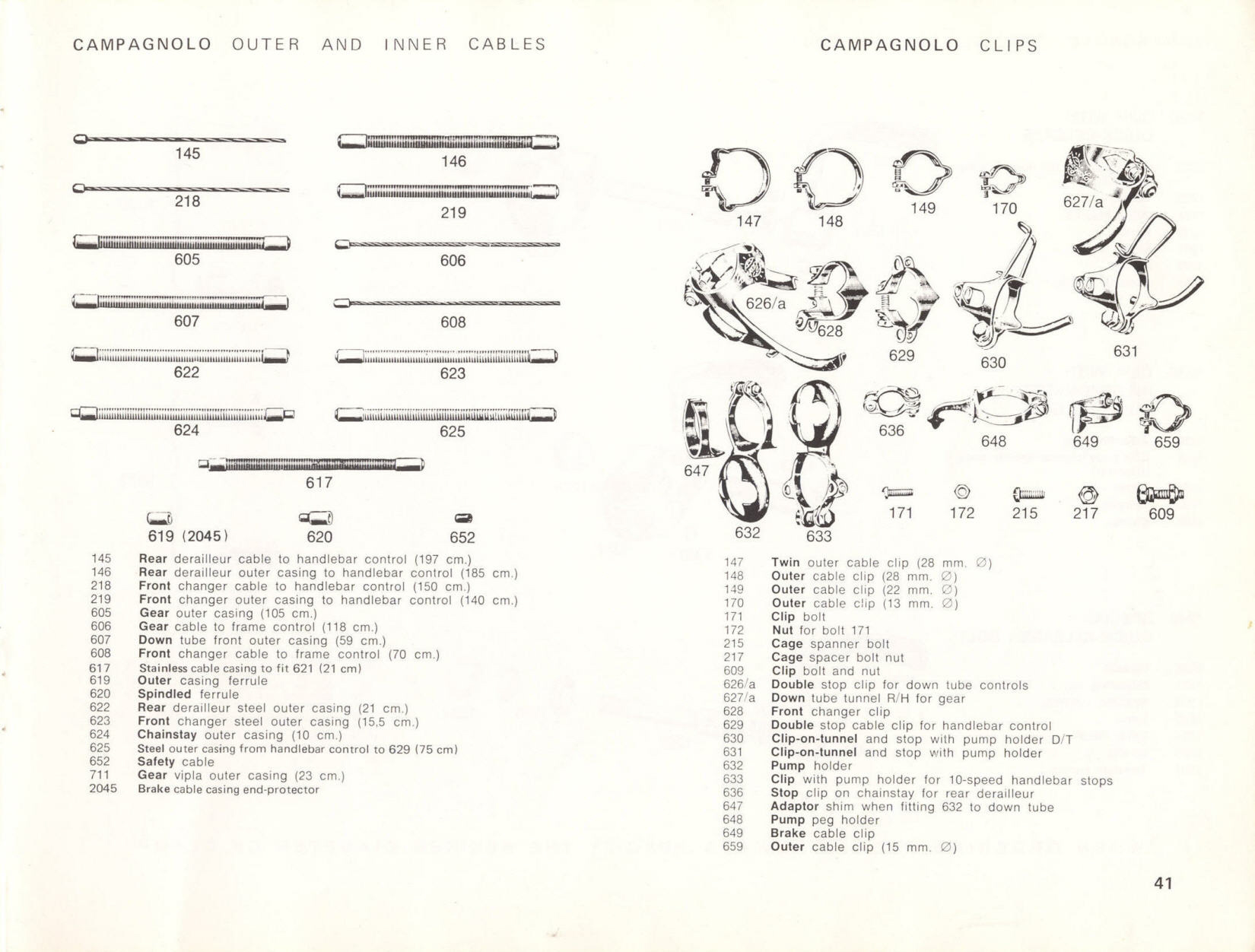 Campagnolo catalog # 17a (1975)