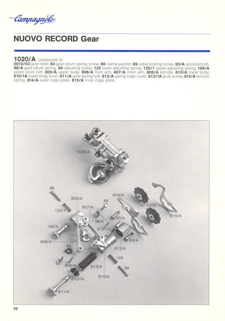 Campagnolo catalog # 18 (12-1985)