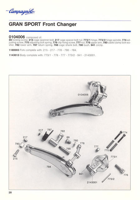 Campagnolo catalog # 18 (12-1985)