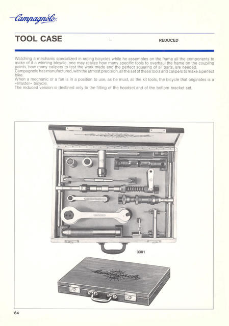 Campagnolo catalog # 18 (12-1985)