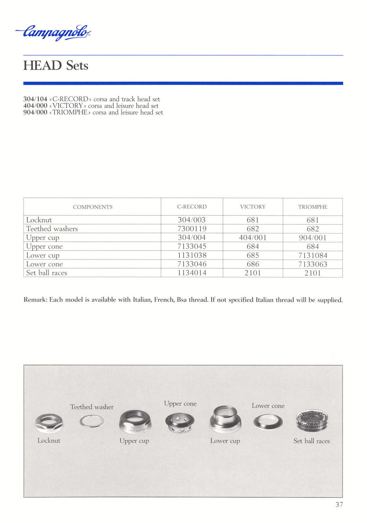 Campagnolo catalog # 18 bis (12-1986)