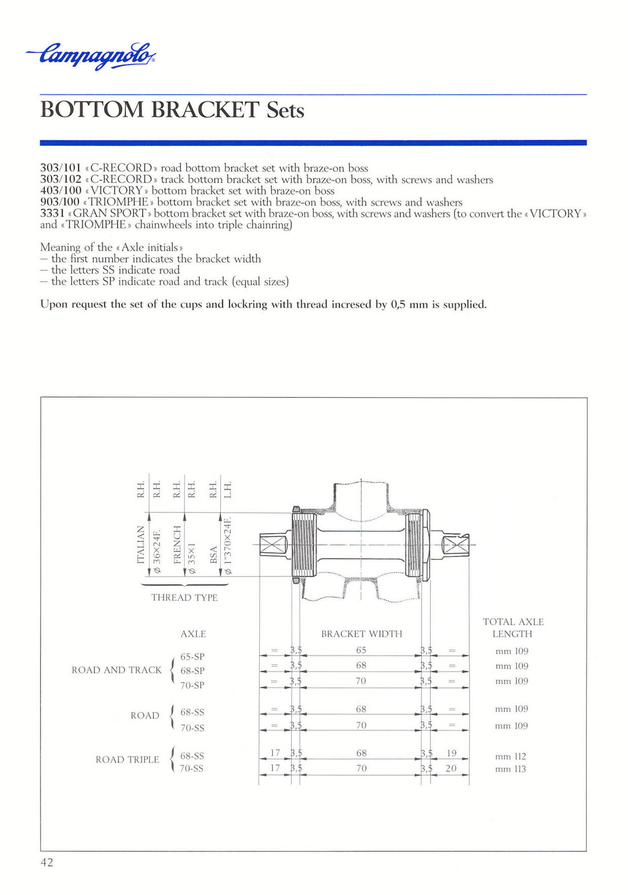 Campagnolo catalog # 18 bis (12-1986)