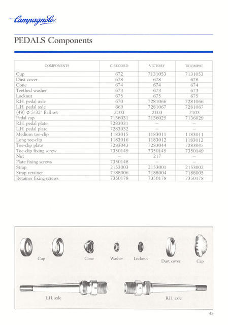 Campagnolo catalog # 18 bis (12-1986)