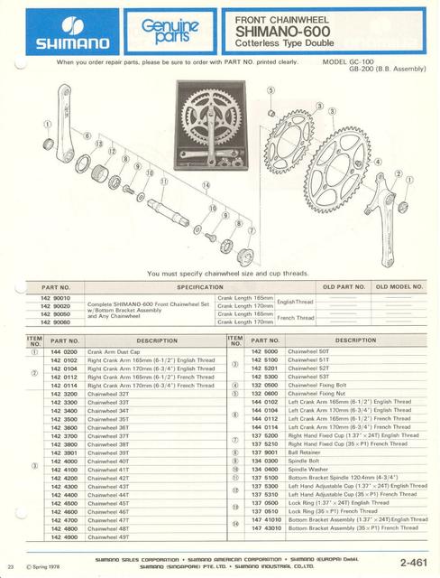 Shimano parts catalog (04-1979)