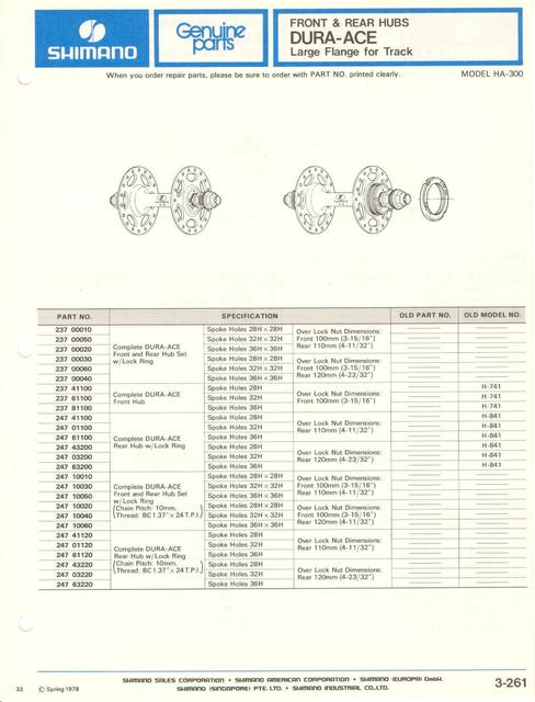 Shimano parts catalog  (04-1979)