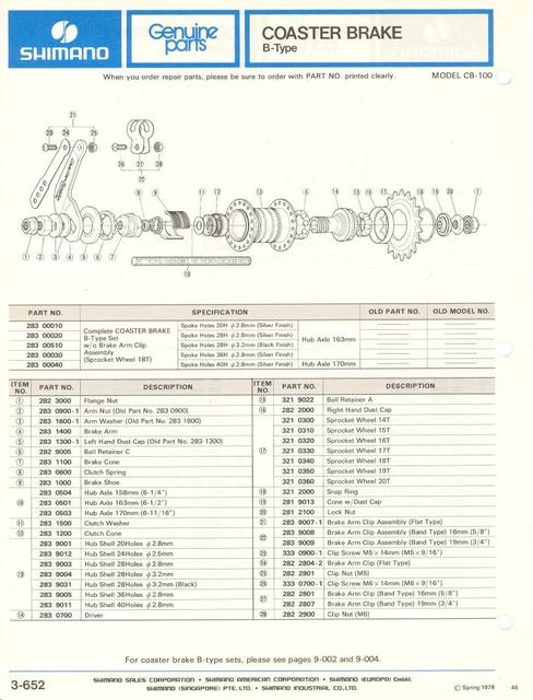 Shimano parts catalog  (04-1979)