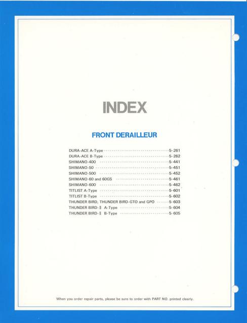 Shimano parts catalog  (04-1979)