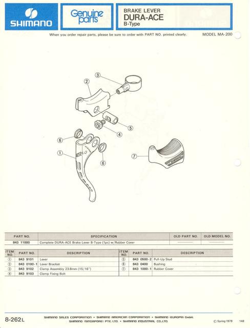 Shimano parts catalog  (04-1979)