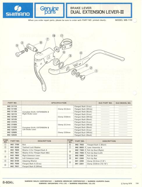 Shimano parts catalog  (04-1979)