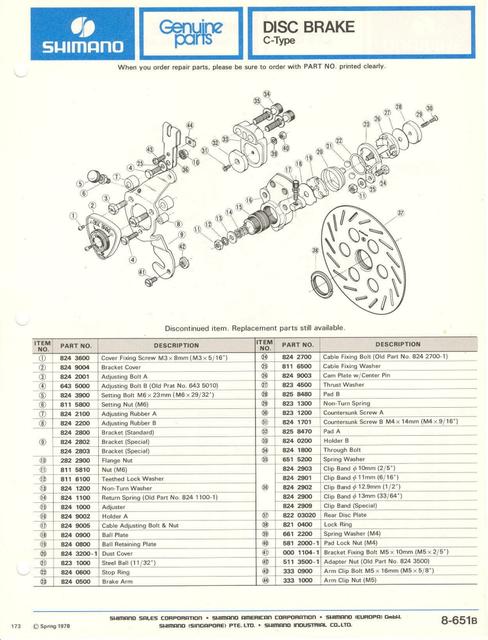 Shimano parts catalog  (04-1979)