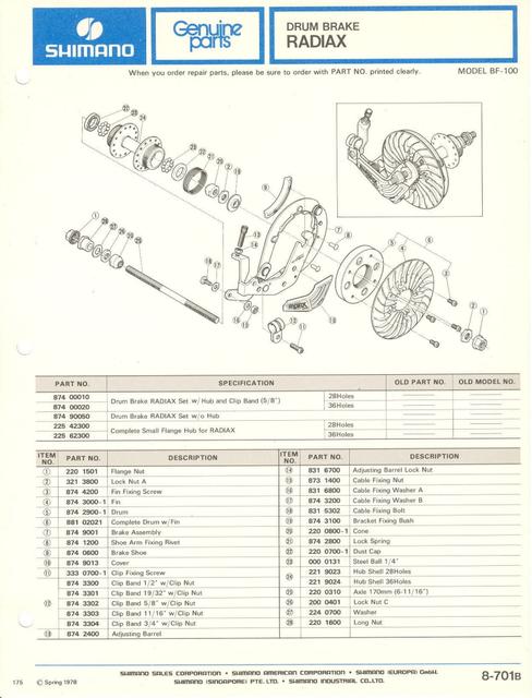 Shimano parts catalog  (04-1979)